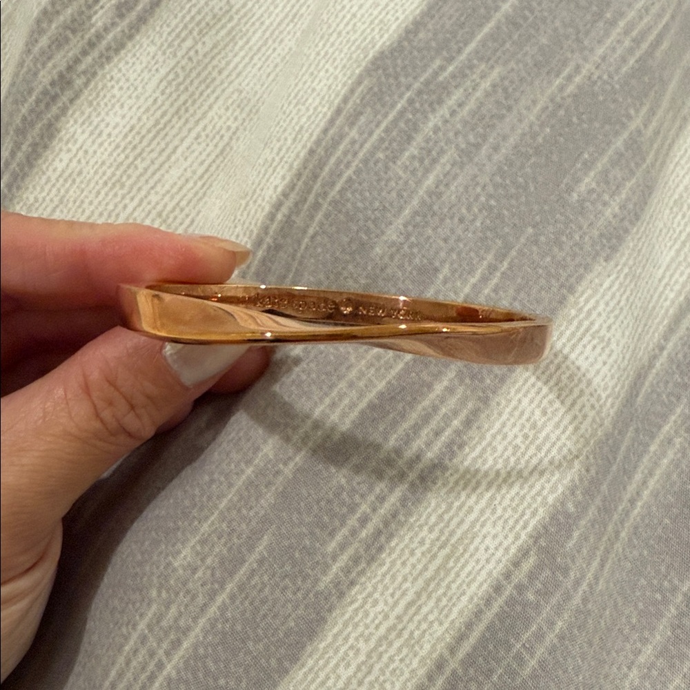 Kate Spade- Elegant Rose Gold-Tone Bangle Bracelet